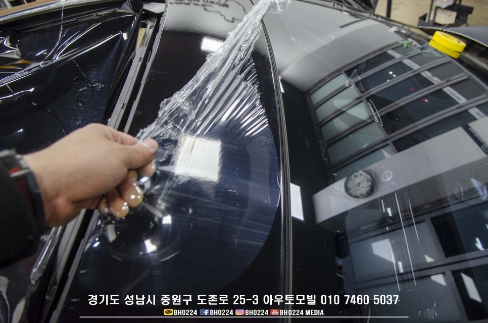 성남랩핑 F10 5시리즈 튜닝 수입차카스킨 아우토모빌 3M 사틴 다크 그레이 부분랩핑 루프스킨시공