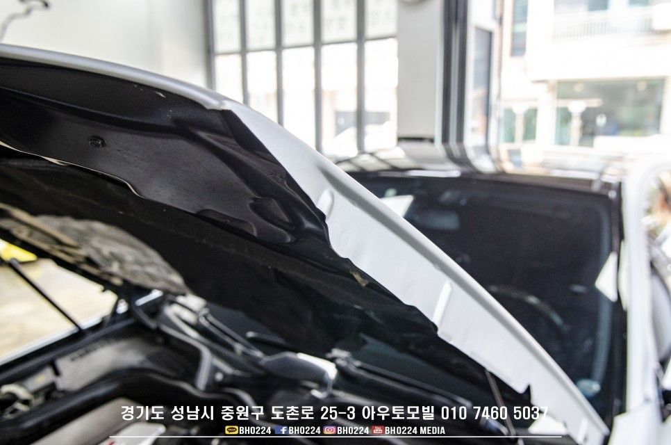 성남랩핑 벤츠 W211 E55AMG 올드한 메트실버 레이노썬팅 분당도촌동 아우토모빌 시공하기