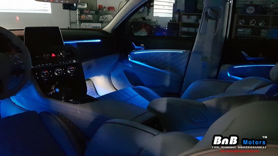 제네시스G70 리얼카본 얼티밋패키지 순정형 비노출 엠비언트 튜닝! 거제도 비앤비모터스! / 거제 연초면