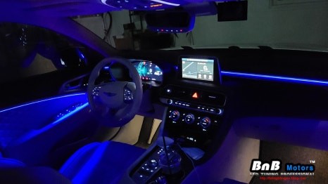 제네시스 G70 비노출 간접조명 엠비언트! G70 엠비언트 튜닝의 기준이 되다! 거제 부산 창원 비앤비모터스! / 거제 연초면