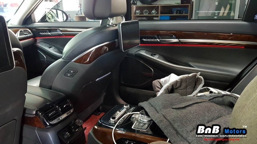 제네시스 EQ900 G90 순정 엠비언트 밝기 광량 업그레이드! 순정보다 5배 밝은 엠비언트 튜닝! / 거제 연초면