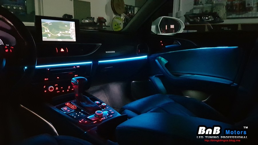 아우디 A6 A7 엠비언트의 업그레이드 버젼! 스마트 RGB 앰비언트 라이트 + RGB 풋램프 튜닝! / 거제 연초면