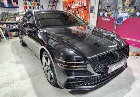 G80 올블랙 블랙에디션 전체 크롬죽이기 / 양주시 덕정동