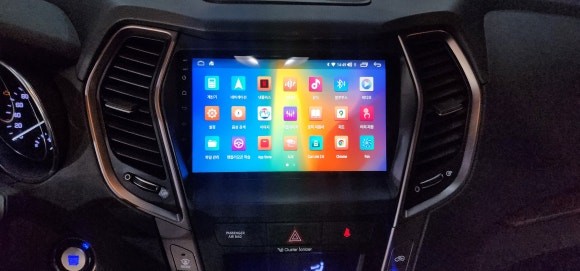 오산안드로이드올인원 싼타페dm 기존네비게이션 탈거후 안드로이드올인원 시공  오산 동탄 수원 향남 평택 송탄 / 평택 오산 안성