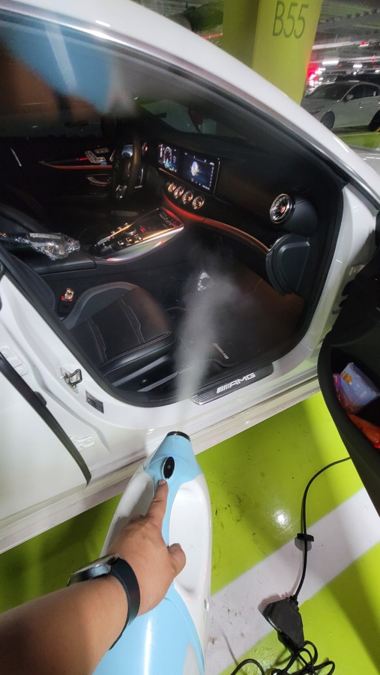 강남 에바크리닝 벤츠 AMG GT43 수입차 에어컨냄새 히터냄새 제거 송파 하남 강동