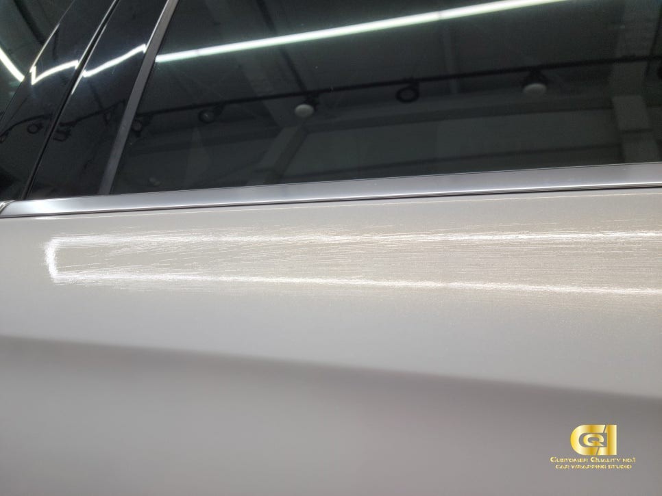 수원 벤츠 E클래스 랩핑 차량 보험처리 전체랩핑 시공처리 / 수원 오목천동