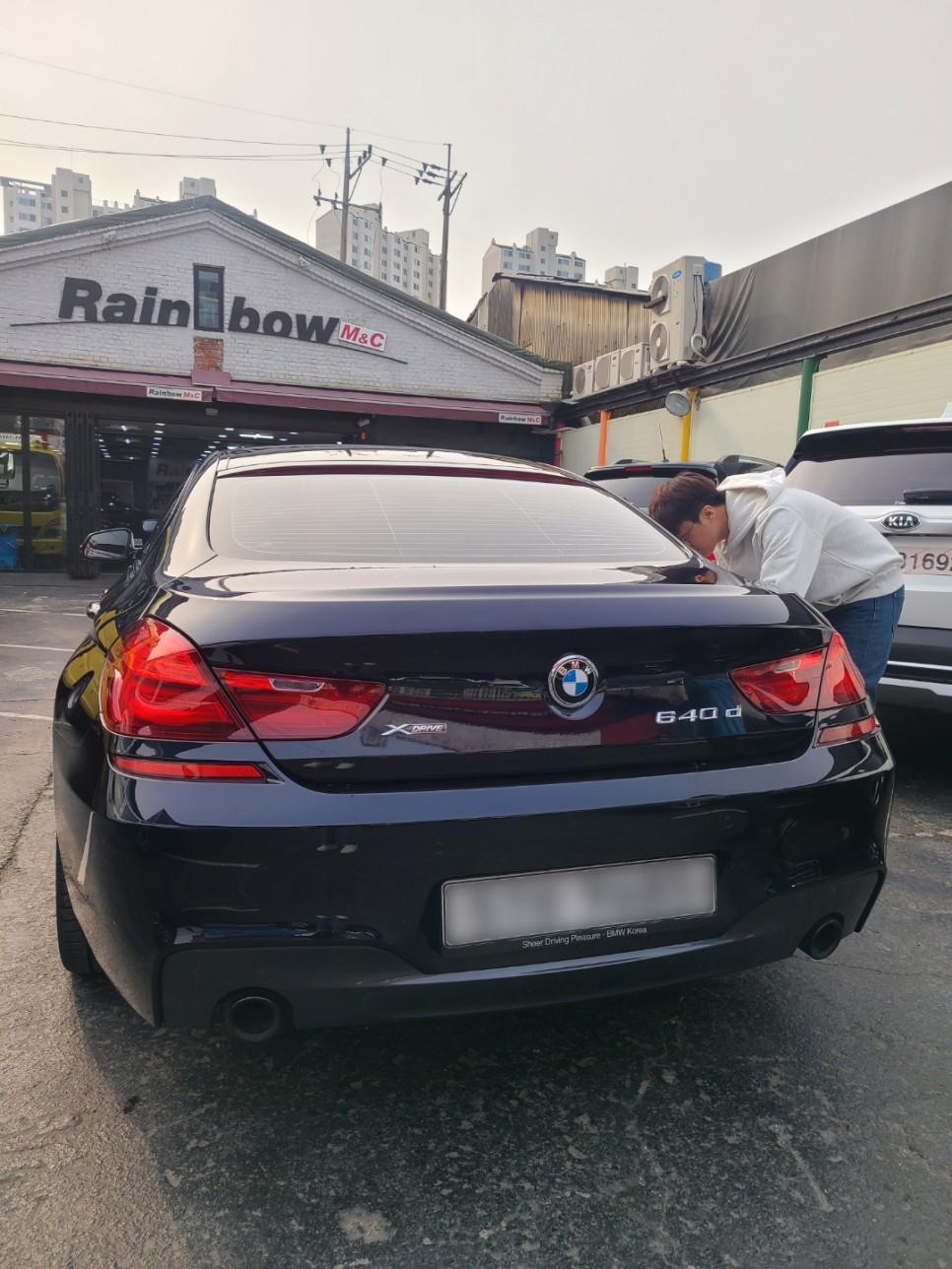 BMW 640d) 판금도색후 생활보호 PPF 도어캡 시공 / 서울 양천, 구로, 강서, 영등포, 부천