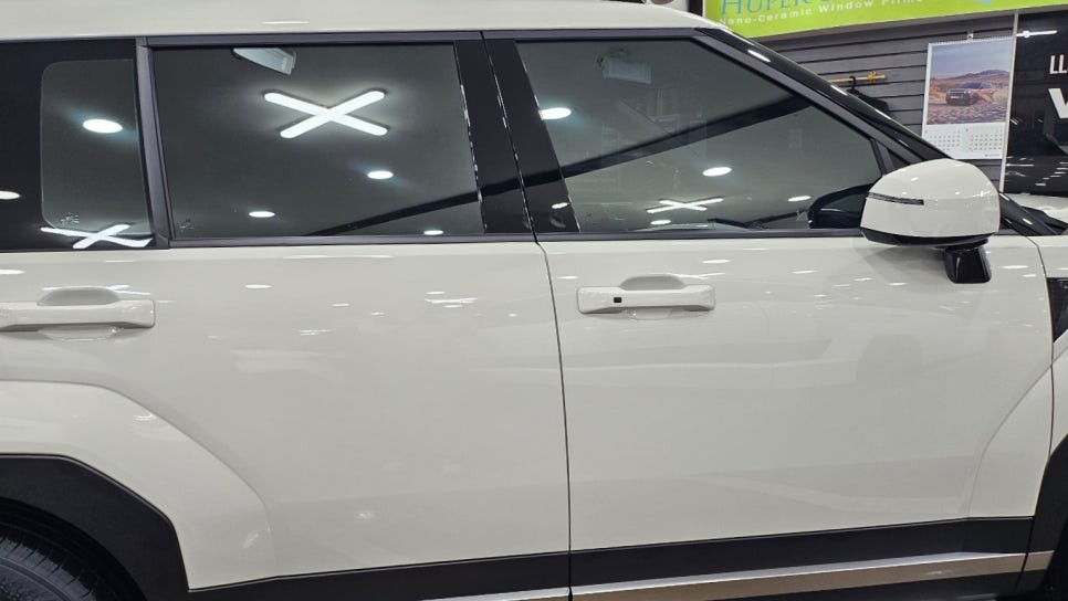 영등포신차패키지) 싼타페MX5 반사필름썬팅(VS200)+PPF (3종+B필러시공)+유리막 코팅 -세이지펄과 반사필름의 아름다운 조화. / 서울 양천, 구로, 강서, 영등포, 부천