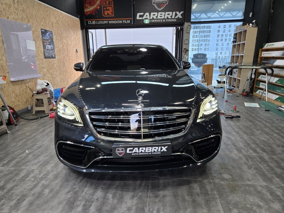 전주수입차원격시동경보기 W222 S63AMG 원격시동경보기 장착 / 전북 젅주