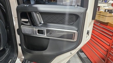 벤츠 지바겐 실내, 카본 수전사로 드레스업 완성! / 경기 광주