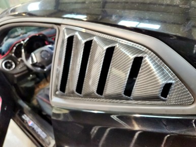 쉐보레 카마로 카본수전사 튜닝 | 리얼카본 퍼포먼스 핸들 & 사이드 루버 작업 / 경기 광주