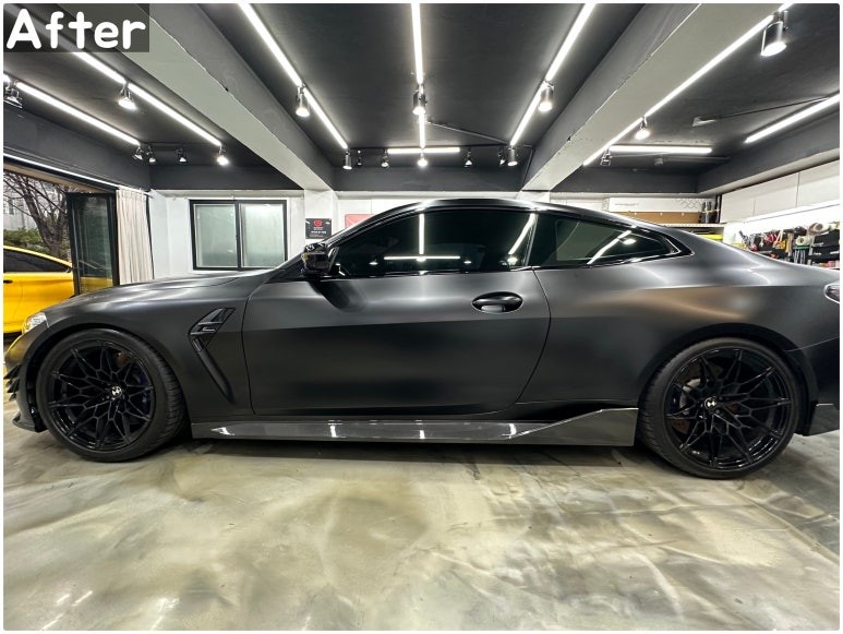 BMW 신형 M4 전체랩핑 / G82 사틴블랙 랩핑 / 영등포랩핑