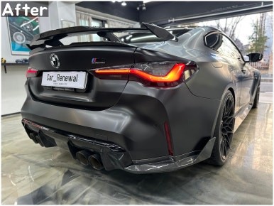 BMW 신형 M4 전체랩핑 / G82 사틴블랙 랩핑 / 영등포랩핑