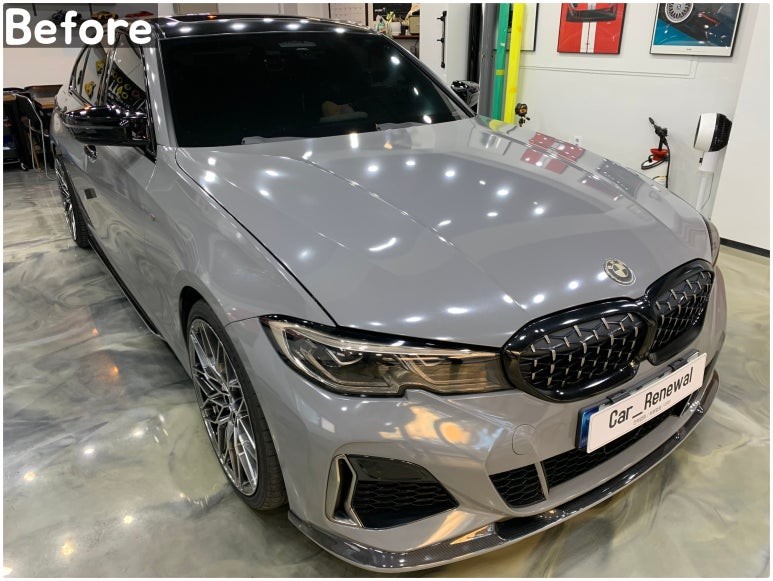 BMW 전체랩핑 M340i (G20) 메탈릭블랙락그레이 시공 / 서울 동작구