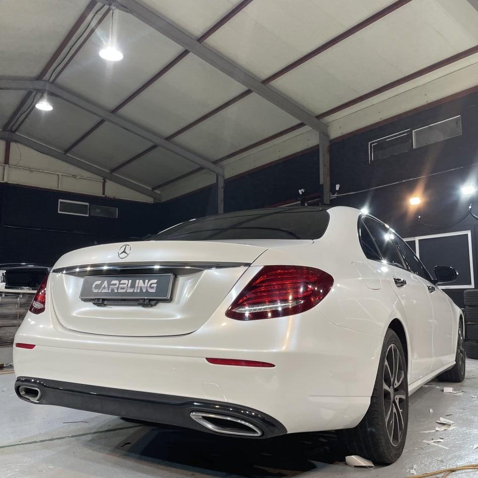 W213 E220d 유광화이트펄 전체랩핑 일산랩핑 / 고양시 사리현동