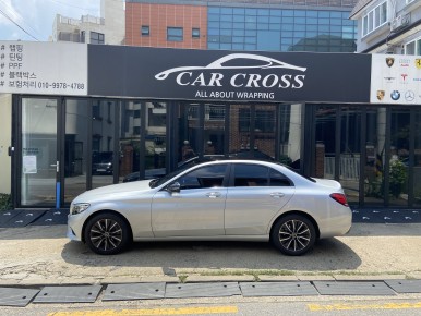 벤츠 C200 블랙PPF 루프스킨시공(포인팅 및 실내랩핑) / 광명, 안양, 시흥