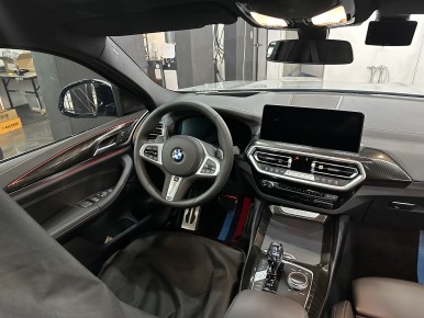 BMW X4 리얼유광카본 실내랩핑 엄청나다! / 광명, 안양, 시흥