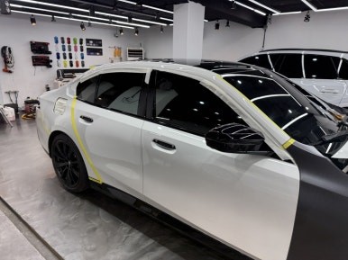 BMW G60 전체랩핑 사틴다크그레이 시공효과! / 경기 광명