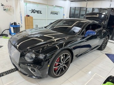 벤틀리 컨티넨탈GT 전체랩핑(고광택블랙유광) / 경기 광명