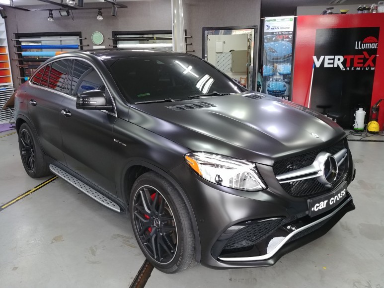 벤츠 GLE쿠페 63 AMG 사틴블랙으로 전체래핑