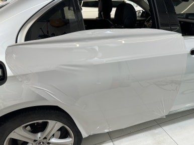 랩핑제거 후 전체랩핑 재시공까지! 크레용랩핑 벤츠W213 / 경기 광명