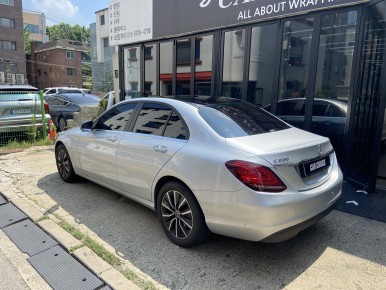 벤츠C200 루프및 사이드미러 실내센터파츠 랩핑까지! / 광명, 안양, 시흥