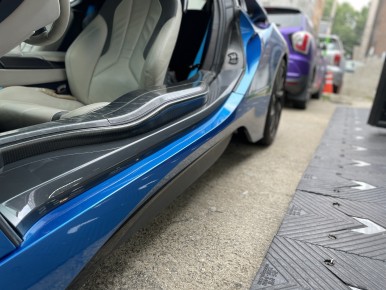 BMW i8 블루메탈릭은 어떤 느낌일까? 전체랩핑 추천 컬러! / 광명, 안양, 시흥