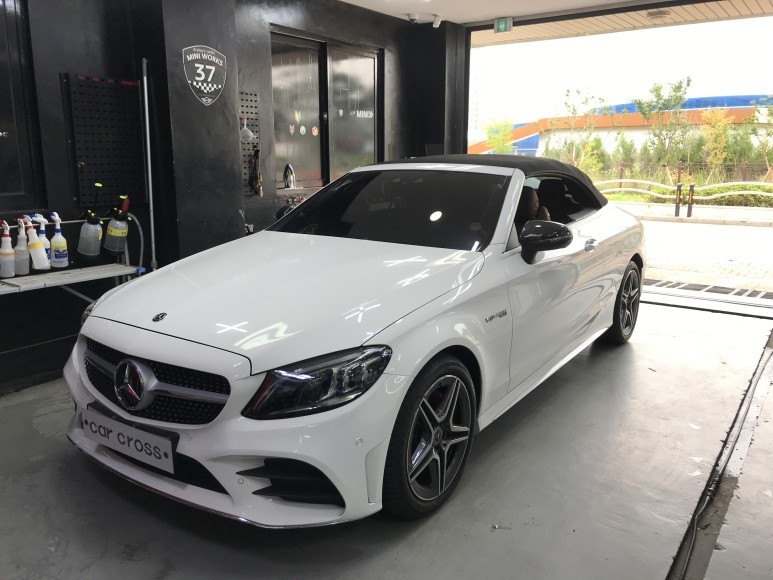 경기남부 / 메르세데스 벤츠 C63 AMG 카브리올레 실내 랩핑 시공 - 카크로스 - / 광명, 안양, 시흥 / 부천.광명