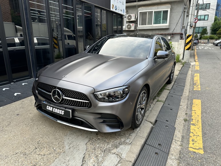 벤츠 E220d 사틴 다크그레이 전체랩핑 최고의 시공효과 / 광명, 안양, 시흥