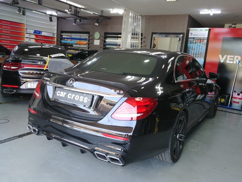 경기남부 / 벤츠 E63 AMG 사틴다크그레이 전체랩핑 자동차래핑 진수 / 광명, 안양, 시흥 / 부천.광명