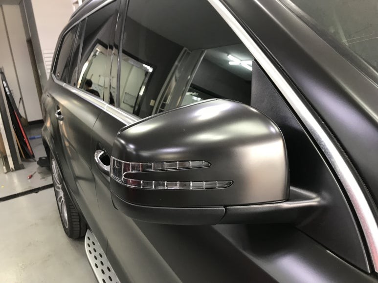 벤츠 GLS500 컬러 풀체인지 사틴블랙 전체랩핑! / 경기 광명