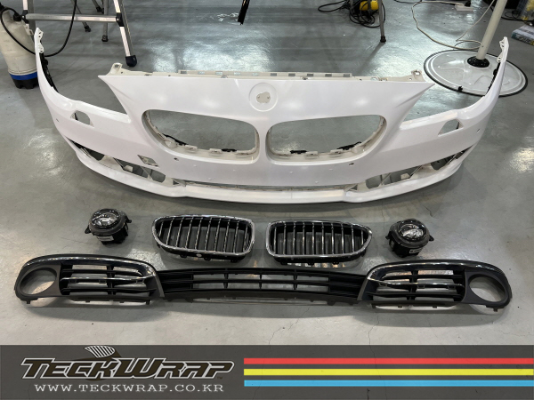 BMW F10 5시리즈 순정 화이트에서 무광화이트로 랩핑 (Feat.색상비교) / 인천 서구