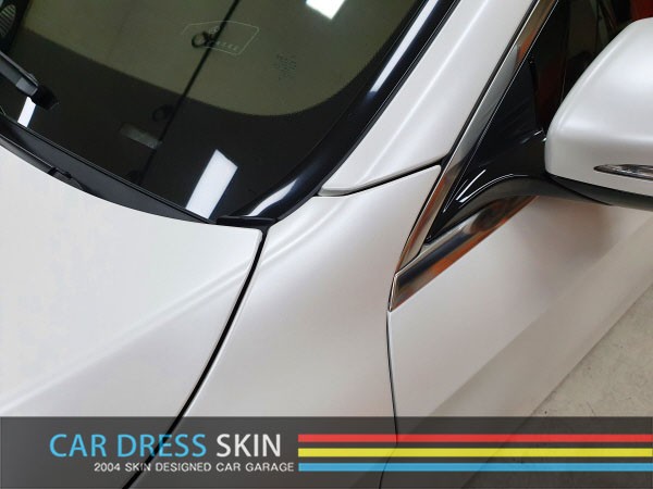 무광화이트,반무광화이트 사틴화이트펄 벤츠 S클래스 전체랩핑 / 인천 서구