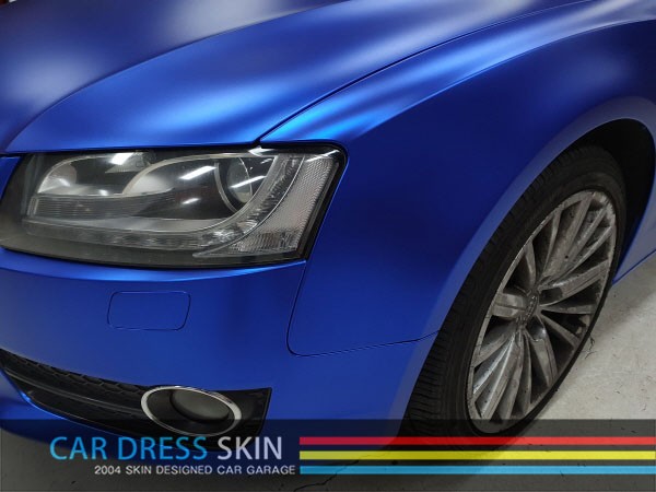 Audi A5 카브리올레 Avery 무광블루크롬 전체 래핑 / 인천 서구