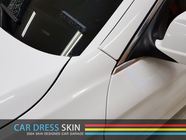 BMW F10 5시리즈 실버▶화이트 전체래핑 / 인천 서구