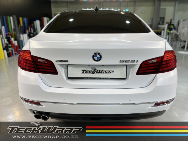 BMW F10 5시리즈 순정 화이트에서 무광화이트로 랩핑 (Feat.색상비교) / 인천 서구