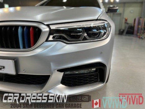 인천 BMW G30 5시리즈 미국 정품랩핑지 택랩 '무광실버크롬' / 인천 서구