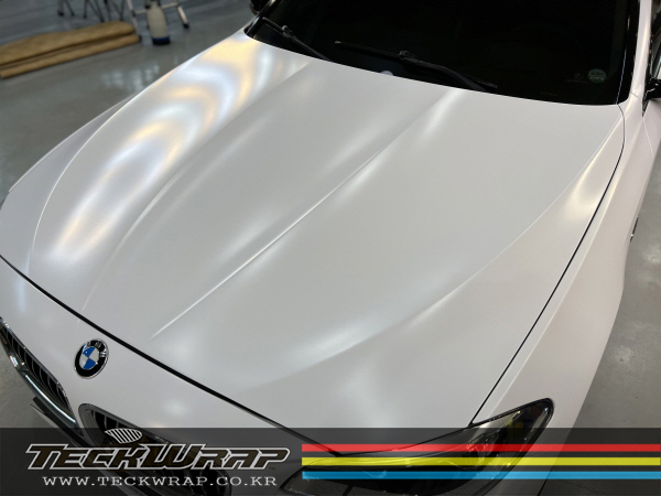 BMW F10 5시리즈 순정 화이트에서 무광화이트로 랩핑 (Feat.색상비교) / 인천 서구