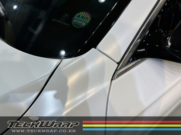 BMW F10 5시리즈 순정 화이트에서 무광화이트로 랩핑 (Feat.색상비교) / 인천 서구