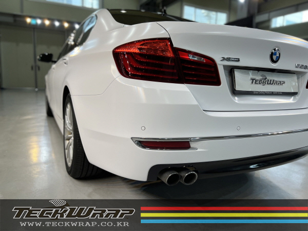 BMW F10 5시리즈 순정 화이트에서 무광화이트로 랩핑 (Feat.색상비교) / 인천 서구