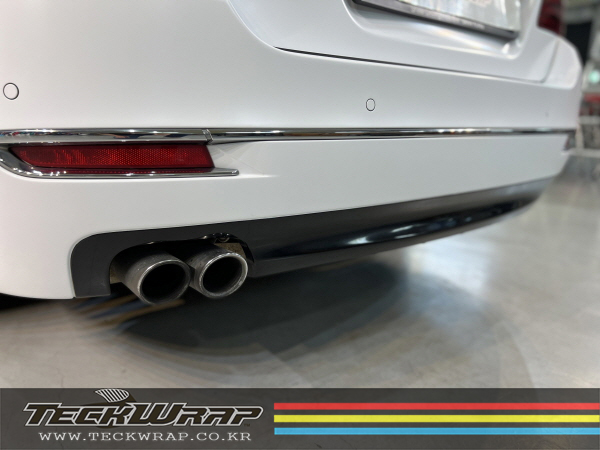 BMW F10 5시리즈 순정 화이트에서 무광화이트로 랩핑 (Feat.색상비교) / 인천 서구