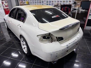 인피니티 G37S 뿌리는 랩핑 제거&전체 랩핑 재시공 [3M 애쉬 그레이] 대전 카드레스스킨 / 대전 중구