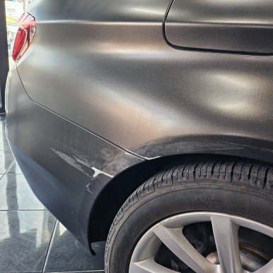 BMW 5시리즈 528i 사고 수리 랩핑 더스트 골드 대전 카드레스스킨 / 대전 중구 산성동