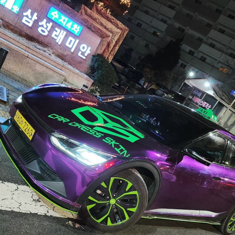 EV6 대전 튜닝 택시 전체 랩핑 / 대전 중구 산성동