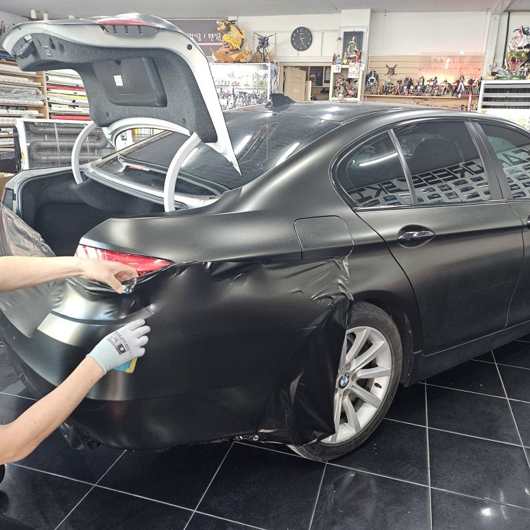 BMW 5시리즈 528i 사고 수리 랩핑 더스트 골드 대전 카드레스스킨 / 대전 중구 산성동