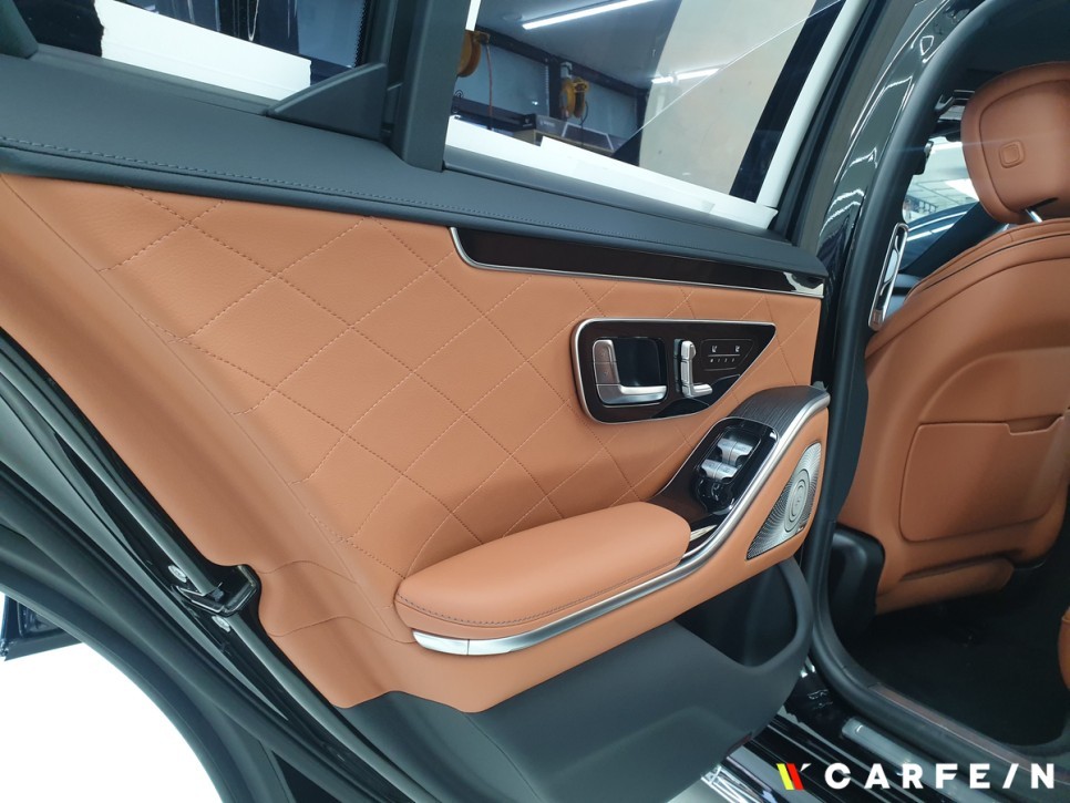 전주 가죽시트 코팅 벤츠S400d 베스트 시공이 된 이유 / 대구시 수성구