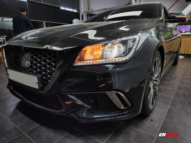 제네시스 G80 LED 전조등 헤드램프 라이트 작업 / 전주 덕진동