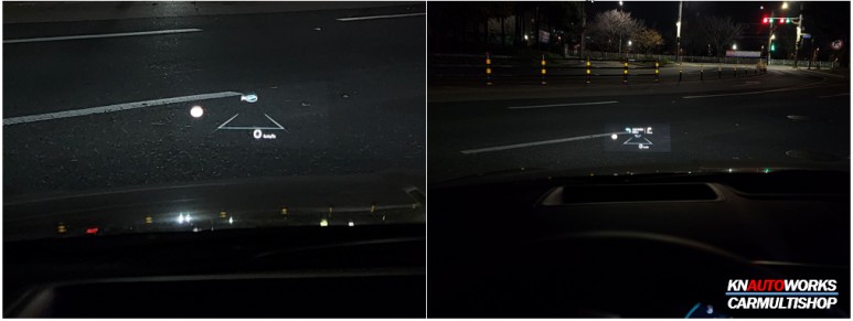 쏘나타 디엣지(HUD) 헤드업디스플레이 시공 / 전주 덕진동