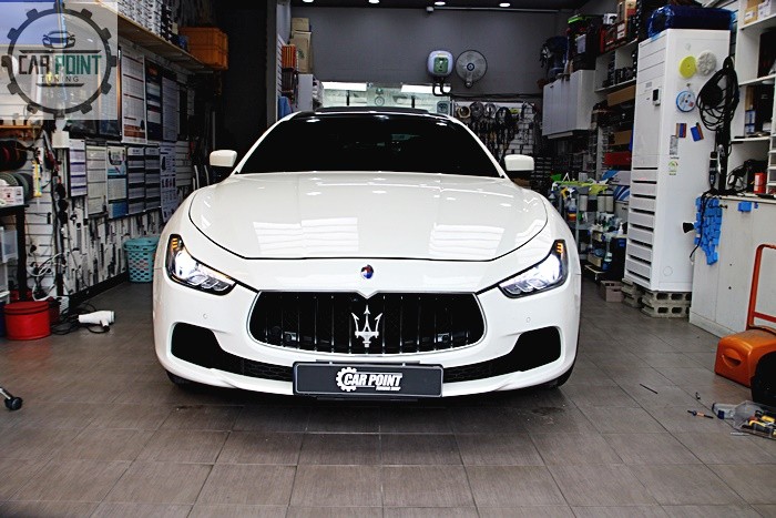 마세라티 기블리 LED 전조등 LED 실내등 시공, 수원 수입차 LED 전조등 실내등 교체 전문점 / 수원 권선