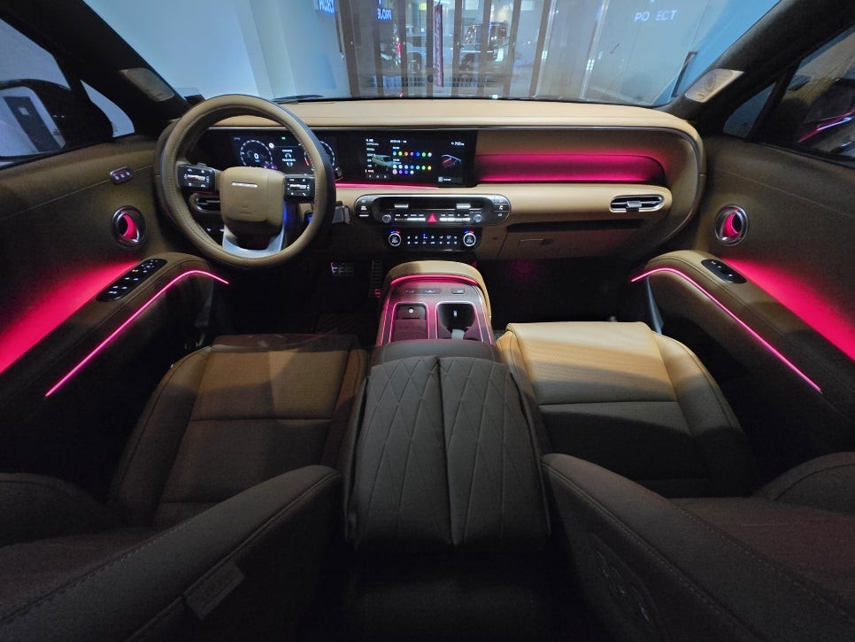 팰리세이드 LX3 엠비언트 시공 글로우모션에어 무배선으로 시공 / 광주 북구